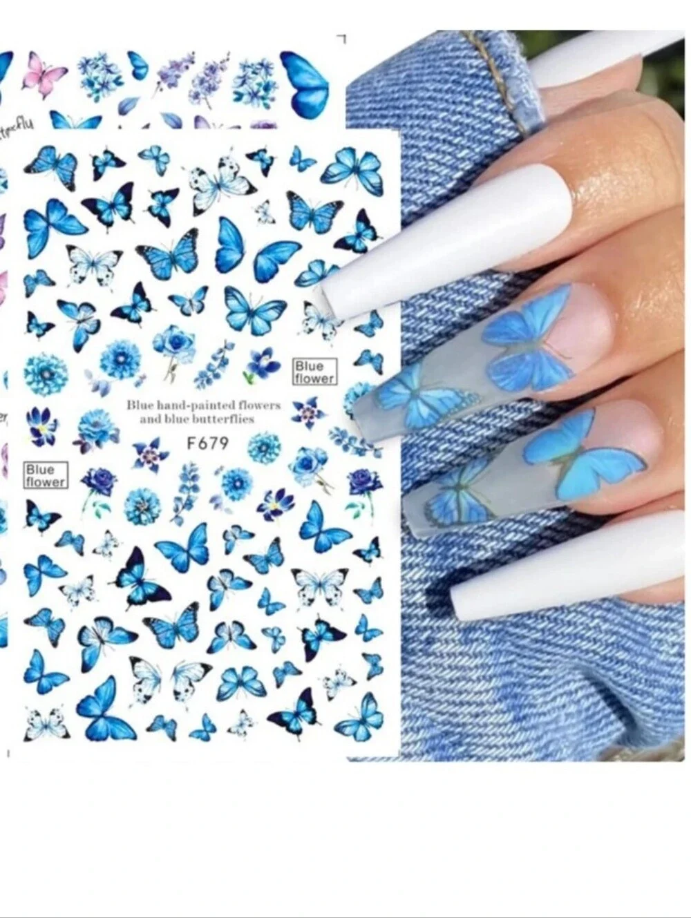 Trendy Self Adhesive Nails Art Transfer Sticker
